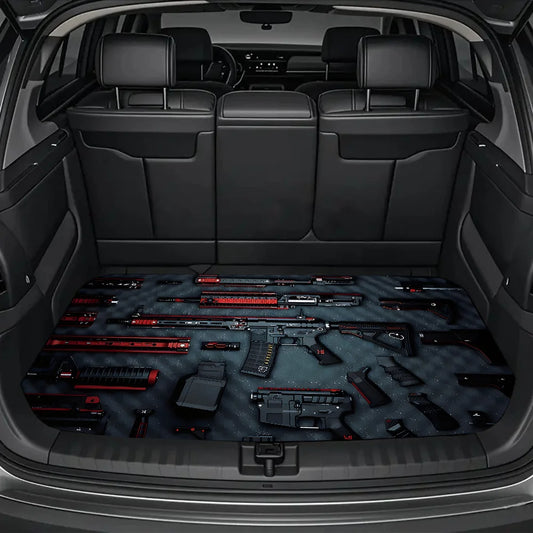 Gun Print Trunk Mat for Sedans, SUVs & Trucks