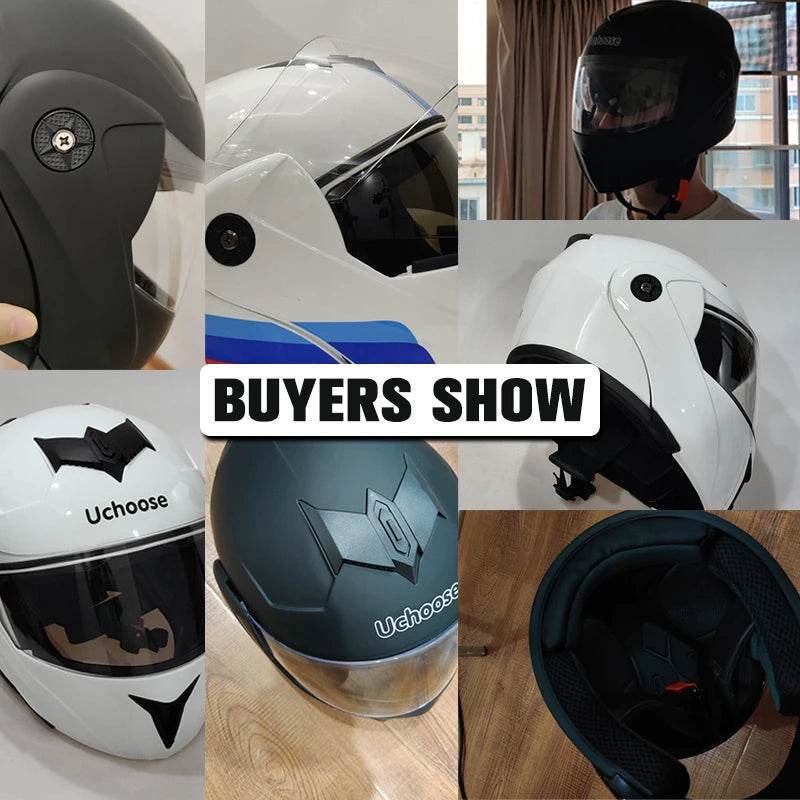 Modular Double Lens Flip-Up Motorcycle Helmet with Visor - 13 / S
