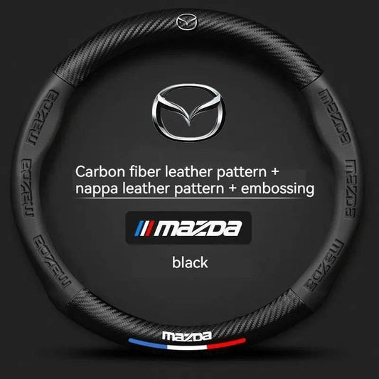 Mazda Carbon Fiber Steering Wheel Cover - Carbon fiber