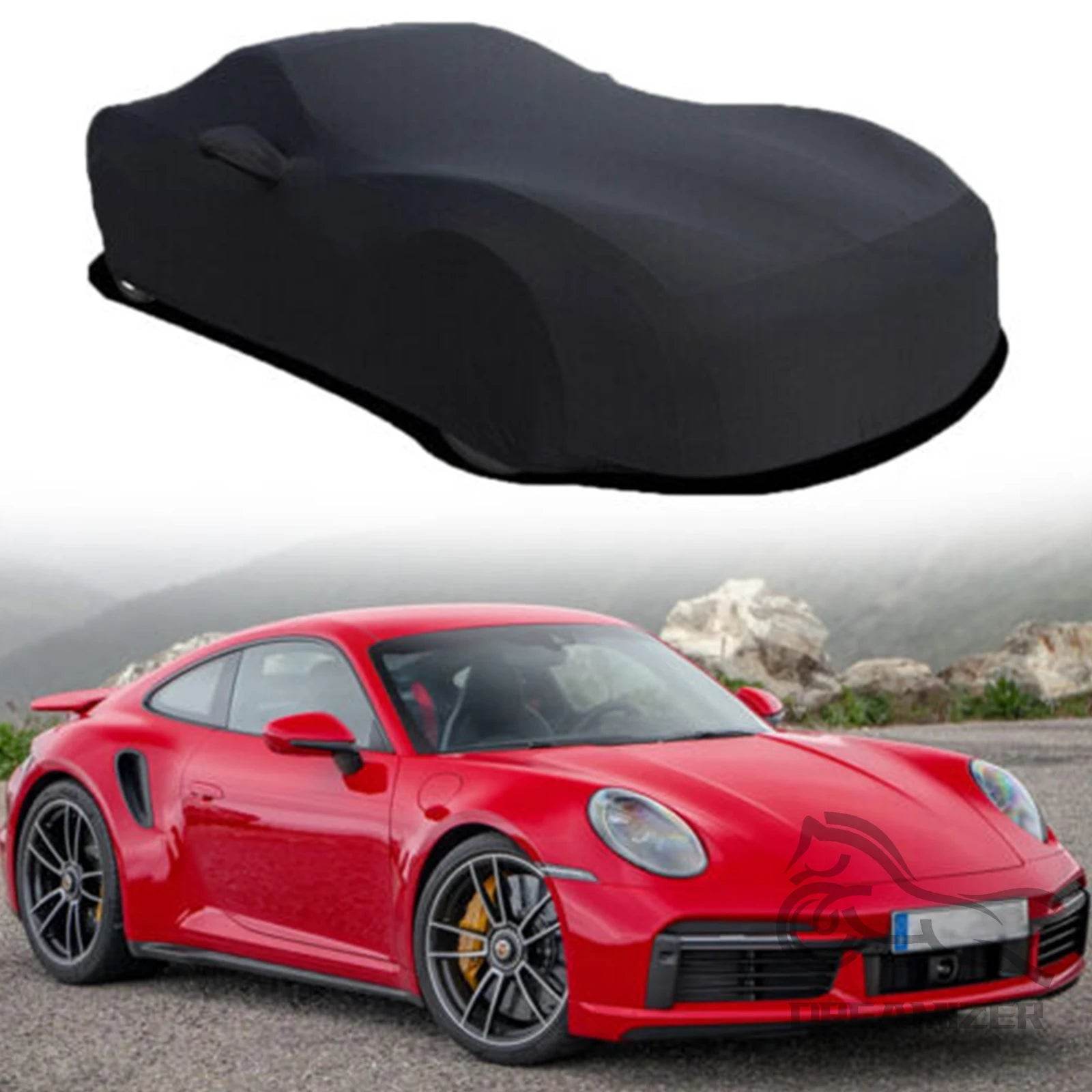 Full Protection Sports Car Cover - red black