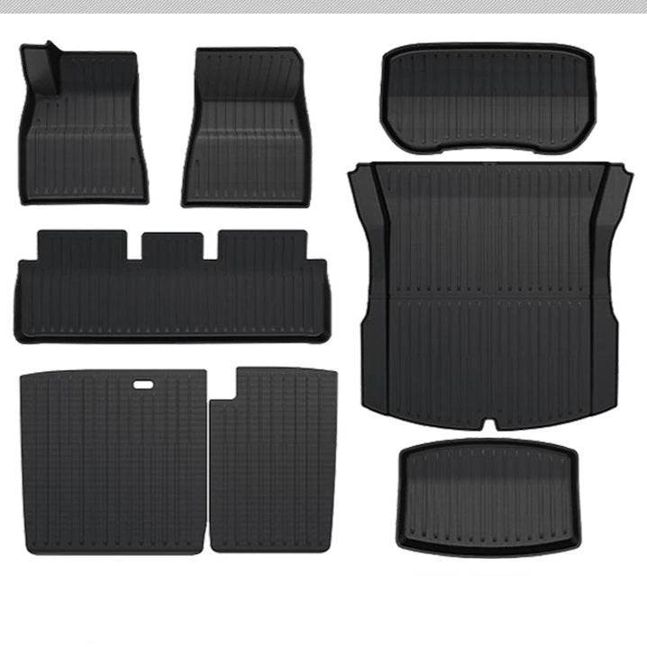 Tesla Model 3 Highland (2024–2025) All-Weather TPE Floor Mats & Cargo Liner - 9Pcs Mats