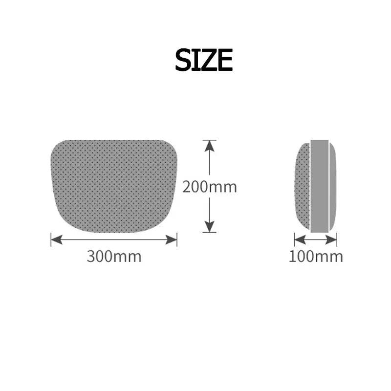 Cadillac Suede Neck Pillow - Black