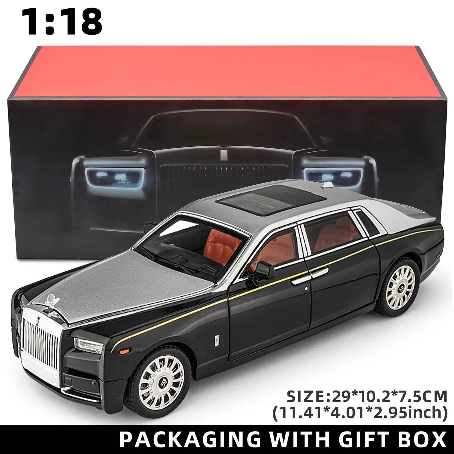 Rolls-Royce Phantom Model Car - Silver