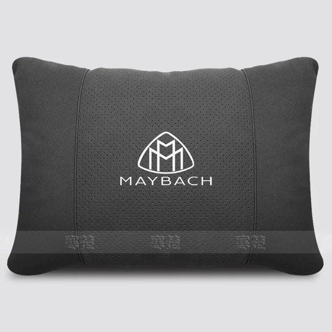 Maybach Suede Car Headrest Pillow & Lumbar Support