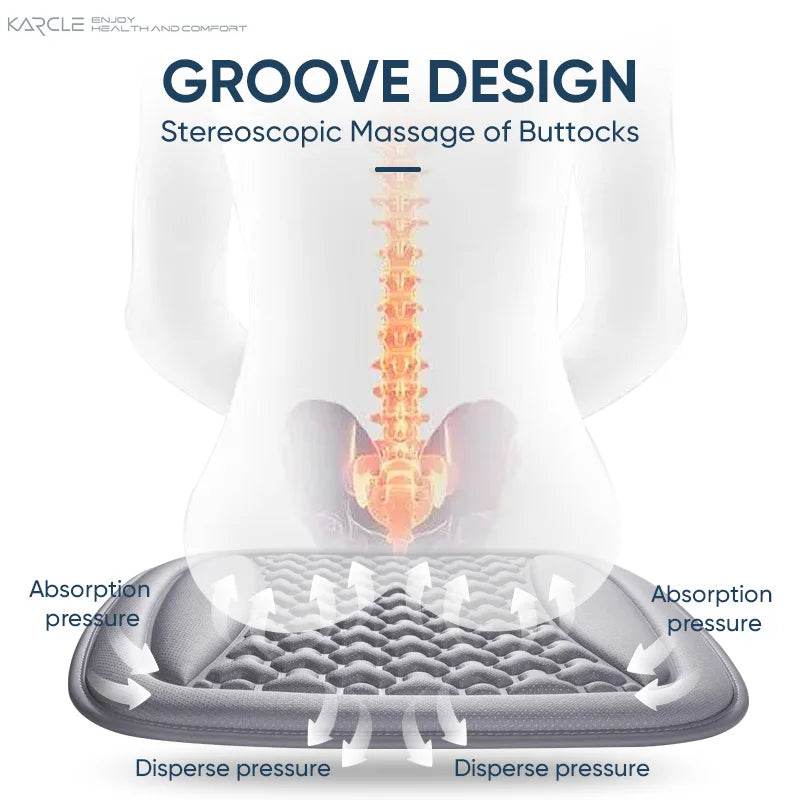 Summer Ice Silk Car Seat 3D Cushion - Brown