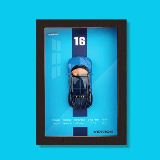 3D Wall Hanging Simulation Car Model for Living Room Decor & Car Enthusiasts - Bugatti veyron