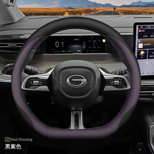 Leather Steering Wheel Cover for GAC GS3 GS4 Emzoom Empow Emkoo