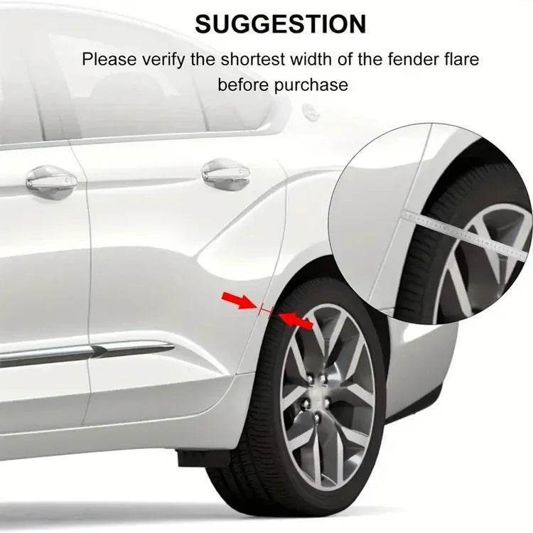 Carbon Fiber Style Car Wheel Fender Arches – Universal Decorative Lip Protectors - 3.5CM-Carbon fiber