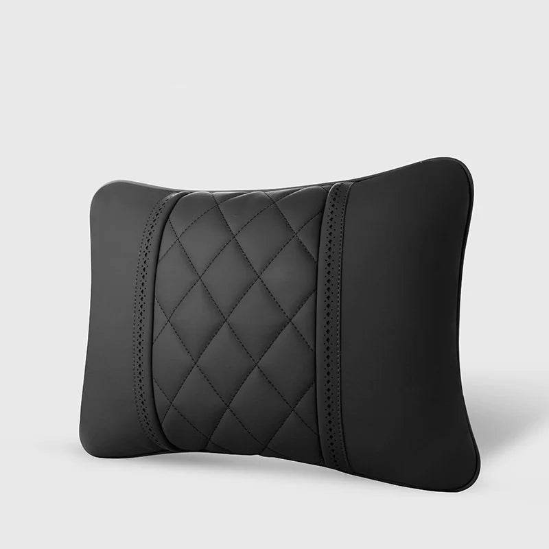 Mercedes-Benz AMG Leather Neck Pillow & Lumbar Support - Black Lumbar