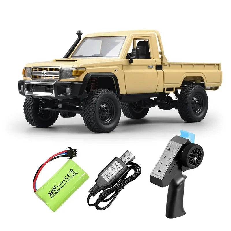 4WD RC Pickup Truck Off-Road Climbing Car - MN82 Yellow