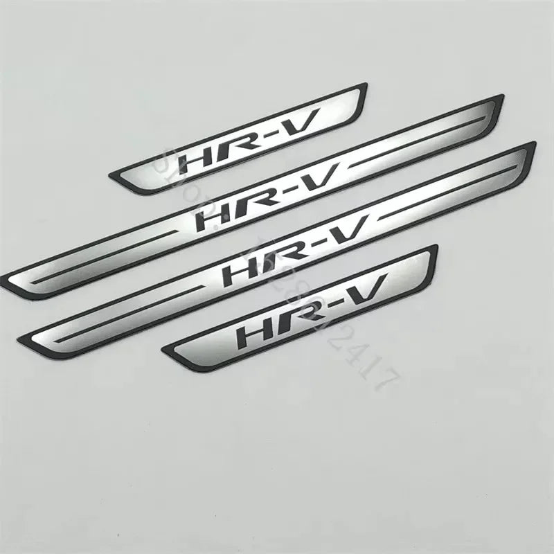 For Honda HRV HR-V Vezel Stainless Steel Scuff Plate Door Sill Guards Thresholds Cover Trims Car Accessories