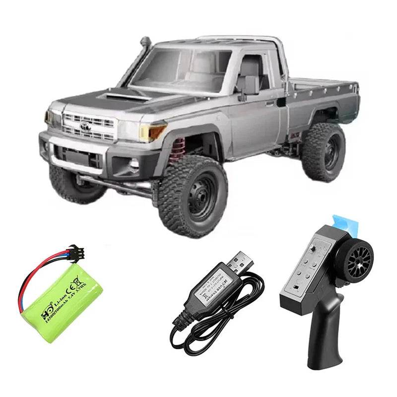 4WD RC Pickup Truck Off-Road Climbing Car - MN82 Pro Silver