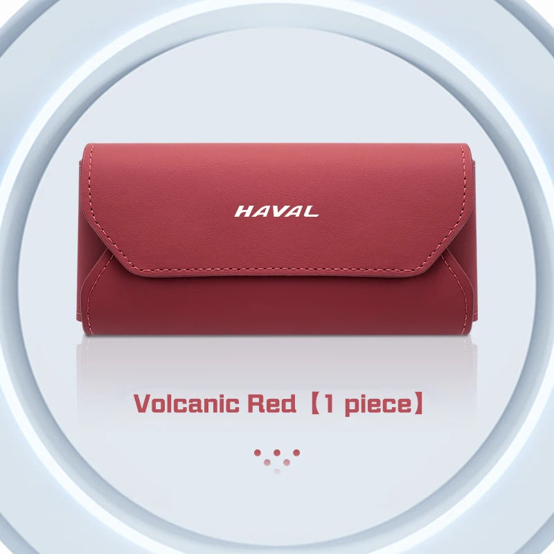 Haval Magnetic Leather Car Sunglasses Case
