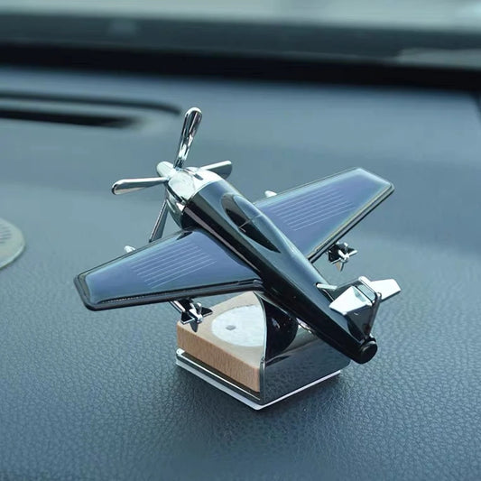 Solar Airplane Car Air Freshener – Dashboard Decoration