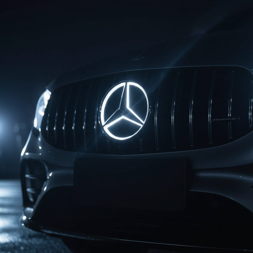 LED Illuminated Mercedes-Benz Star Grille Emblem – Front LED Logo Badge