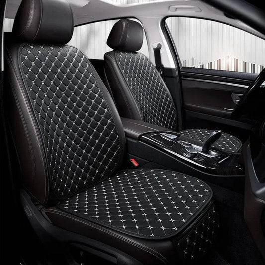 Leather Car Seat Cover – Wear-Resistant - Full Black