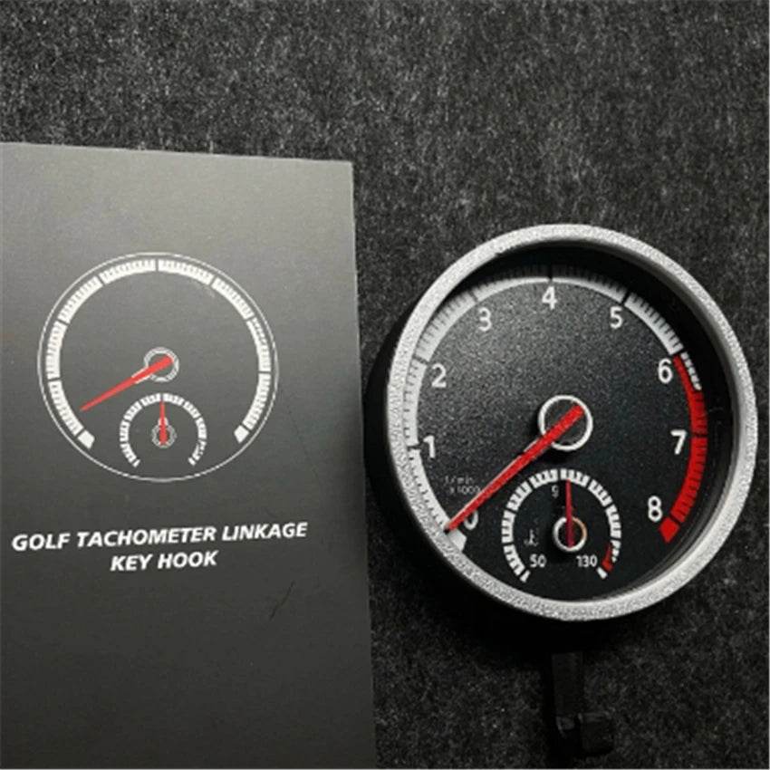 VW Golf R GTI Keychain – Tachometer Key Holder Pendant - GTI