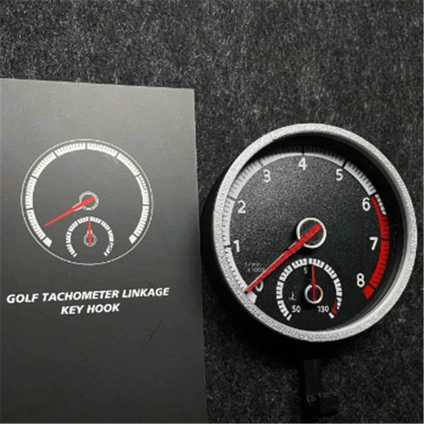 VW Golf R GTI Keychain – Tachometer Key Holder Pendant - GTI