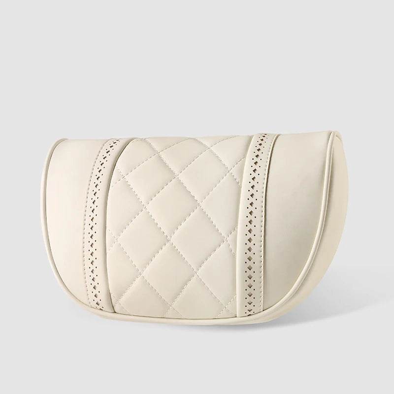 Mercedes-Benz AMG Leather Neck Pillow & Lumbar Support - Beige Neck Pillow