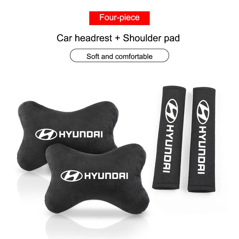 Hyundai Neck Pillow and Seat Belt Pad