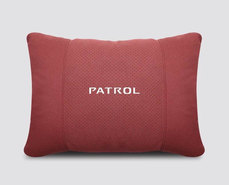 Nissan Patrol Headrest & Lumbar Waist Rest - Neck Support Pillow - Red Lumbar