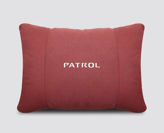 Nissan Patrol Headrest & Lumbar Waist Rest - Neck Support Pillow - Red Lumbar