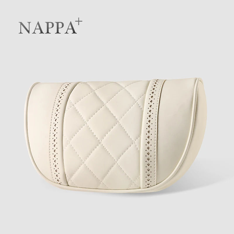 NAPPA Leather Car Neck Pillow For Mercedes-Maybach S-Class Headrest Car Travel Rear Seat Support Cushion Interior Accessories