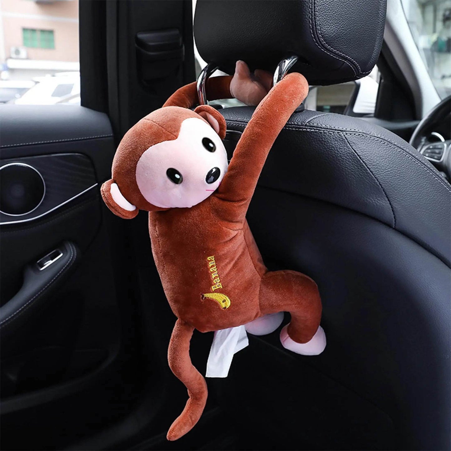 Monkey Hanging Tissue Box -