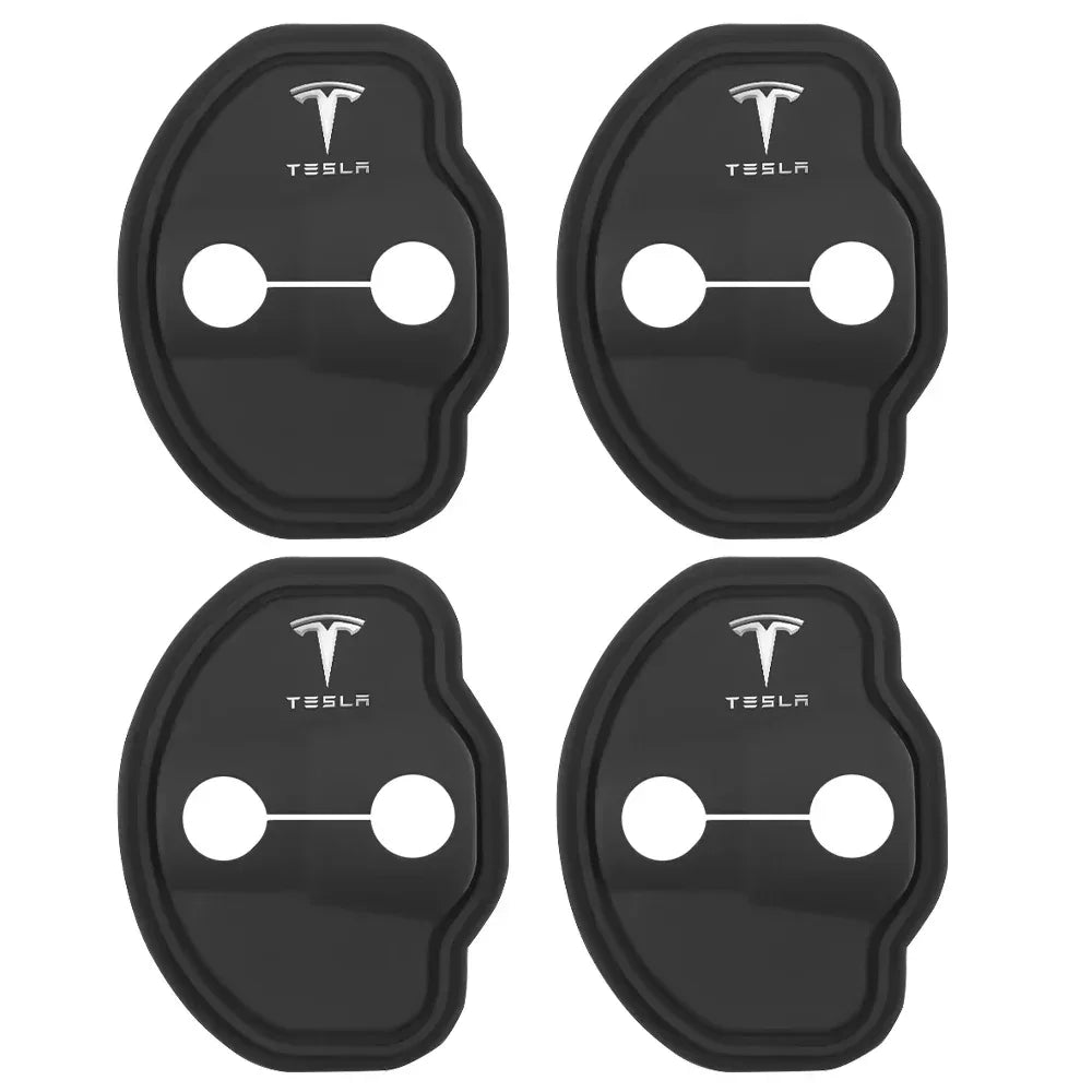 Tesla Door Lock Cover Set – 4PCS Silicone Protective Stickers -