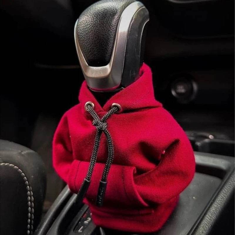 Gear Shift Hoodie Cover – Universal Fit for Manual & Automatic Cars - Red