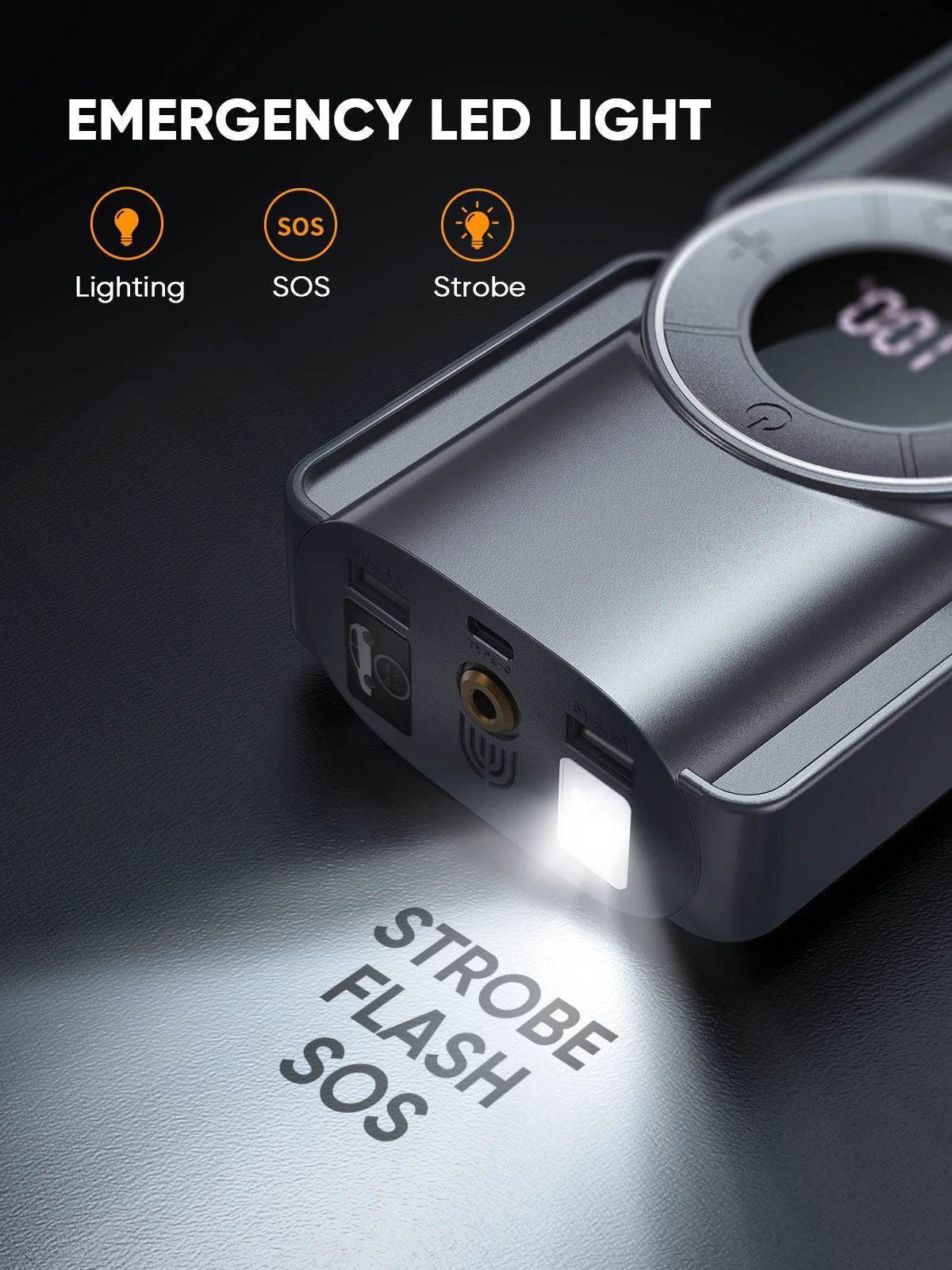 Buture 4-in-1 2500A Car Jump Starter – 150PSI Air Compressor, 20000mAh Power Bank, Digital Tire Inflator -