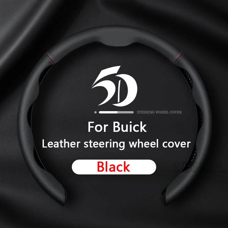 Premium Car Steering Wheel Cover – Universal 36-38cm - Black Blue