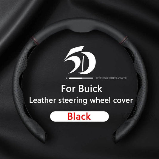 Premium Car Steering Wheel Cover – Universal 36-38cm - Black Blue