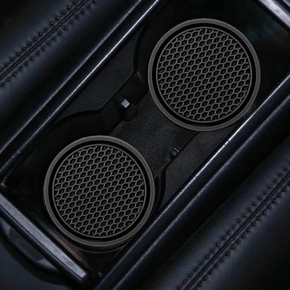 2pcs Universal Anti-Slip Car Cup Holder Insert Coasters -