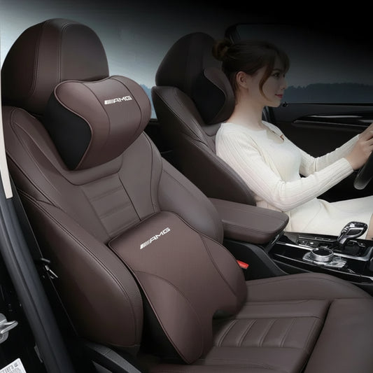 Mercedes Benz AMG Car Neck & Lumbar Support Pillow