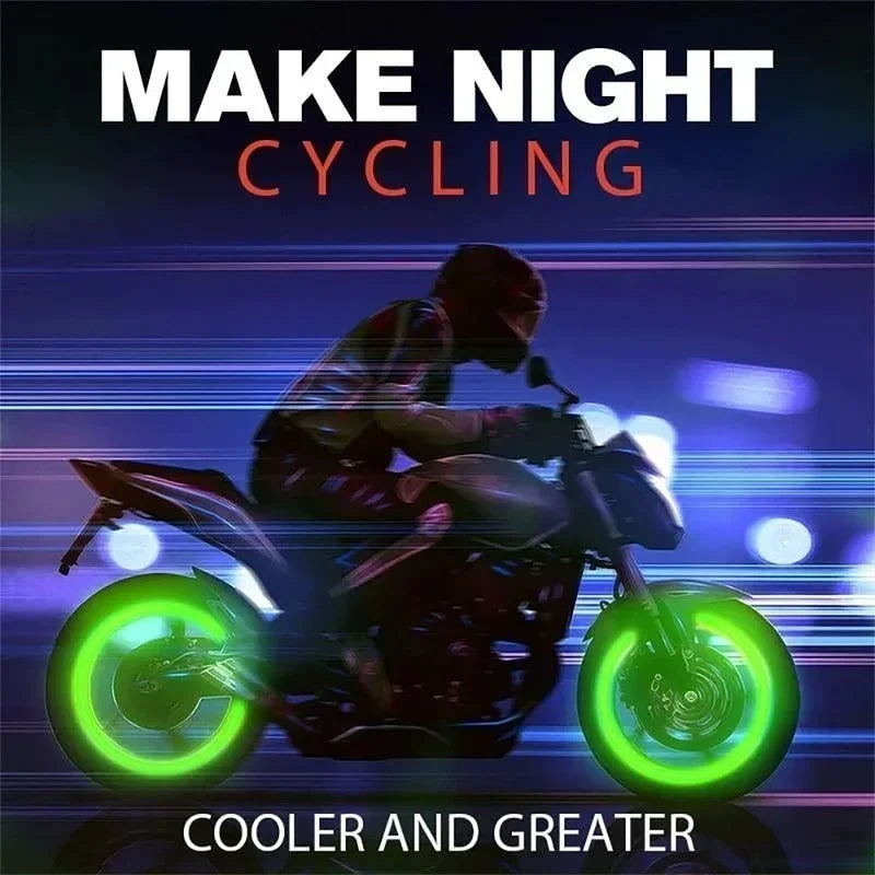 4/16pcs Luminous Valve Caps Car Fluorescent Tire Valves Cap Glow in The Dark Car Motorcycle Bike Wheel Plug Tyre Hub Cover Decor - Carmoods