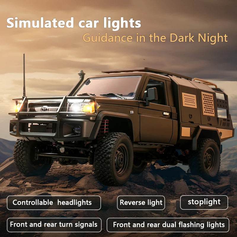 4WD RC Pickup Truck Off-Road Climbing Car - MN82 Red