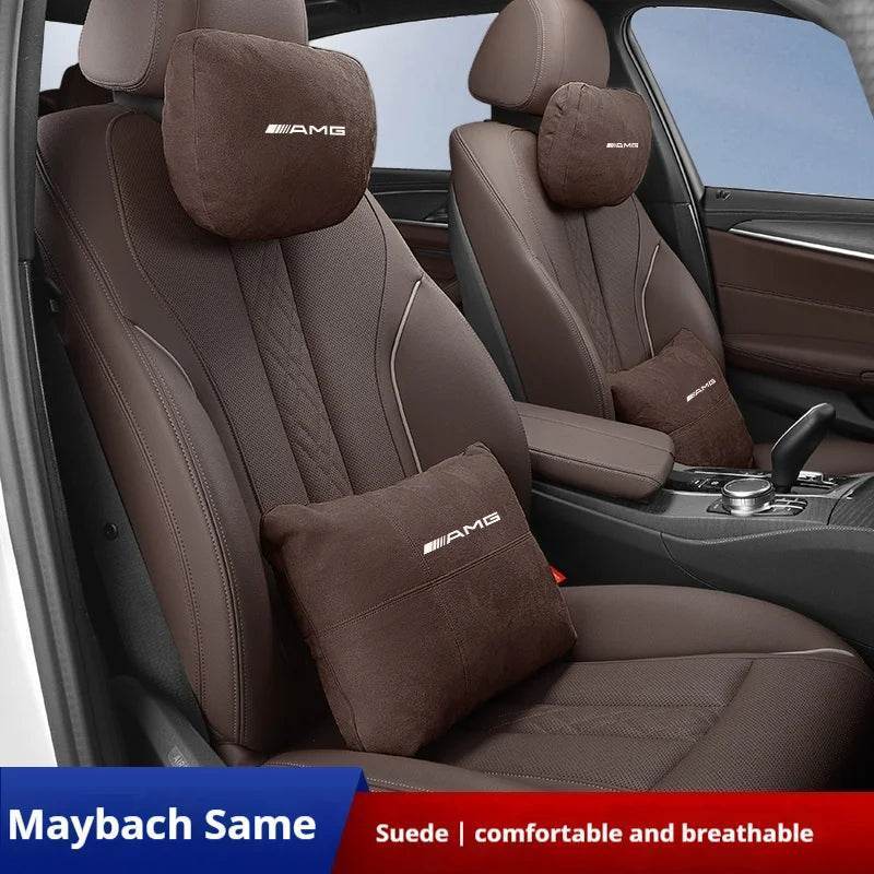 Mercedes-Benz AMG Neck Pillow & Lumbar Support - Cognac Neck Pillow
