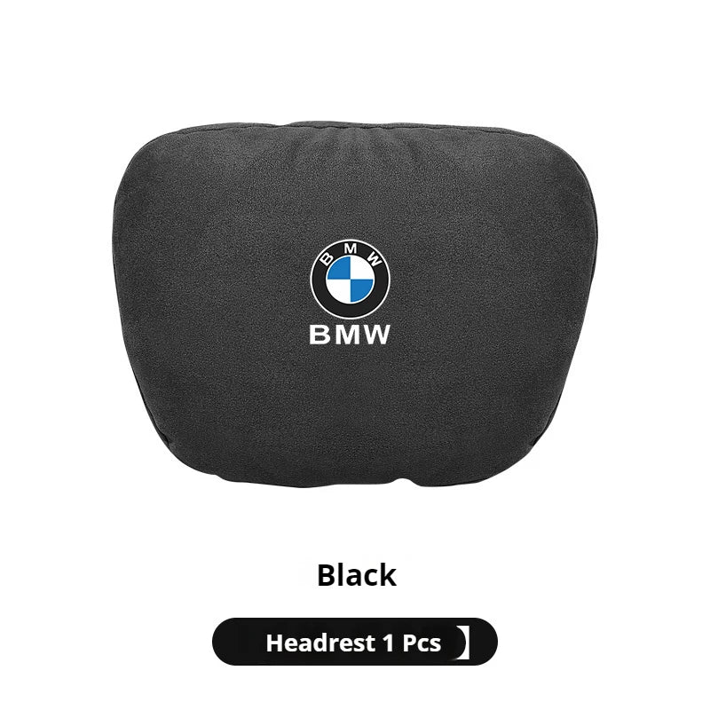 BMW Suede Neck Pillow & Lumbar Cushion