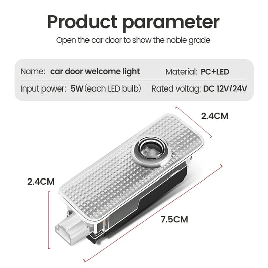 BMW LED Door Logo Projector Light E90 E60 E46 F30 F20 Welcome Lamp