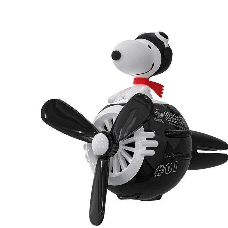Snoopy Car Air Freshener – Rotating Head Vent Clip Aroma Diffuser - black