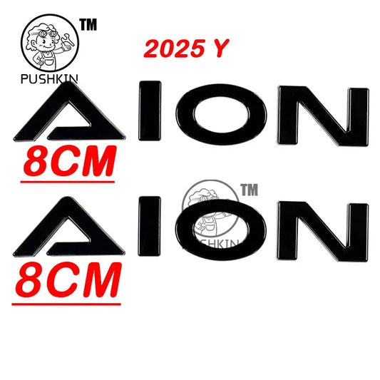 GAC AION V 2025 2026 3D ABS Black Emblem Badge Sticker Decal