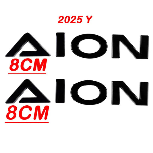 GAC AION V 2025 2026 3D ABS Black Emblem Badge Sticker Decal