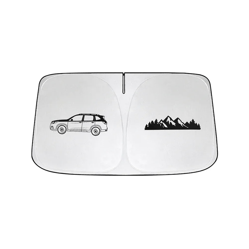 Subaru Forester Windshield Sun Shade 2019-2024 Foldable UV Shield - B