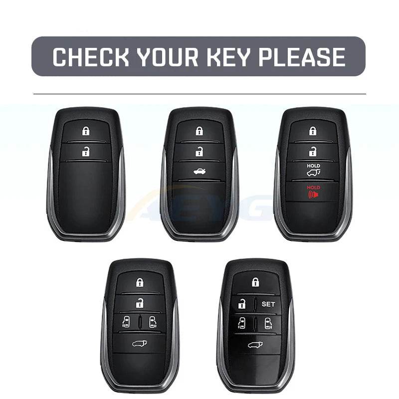Toyota Car Key TPU Case Cover - Black