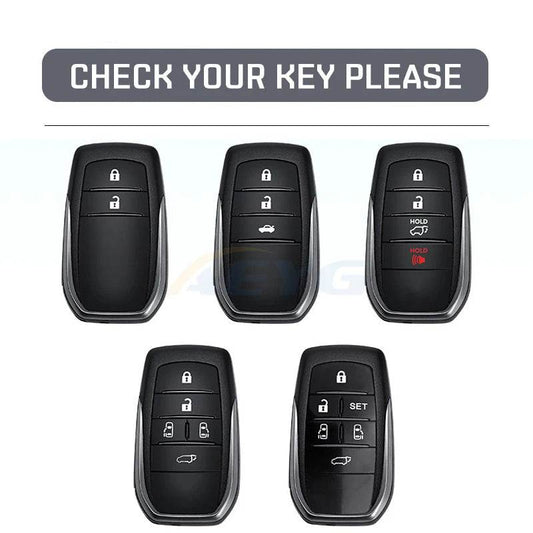 Toyota Car Key TPU Case Cover - Black