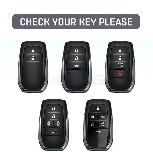Toyota Car Key TPU Case Cover - Black