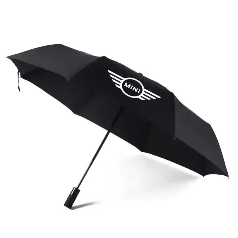 MINI Cooper Automatic Foldable Car Umbrella | Portable Sun & Rain Cover -