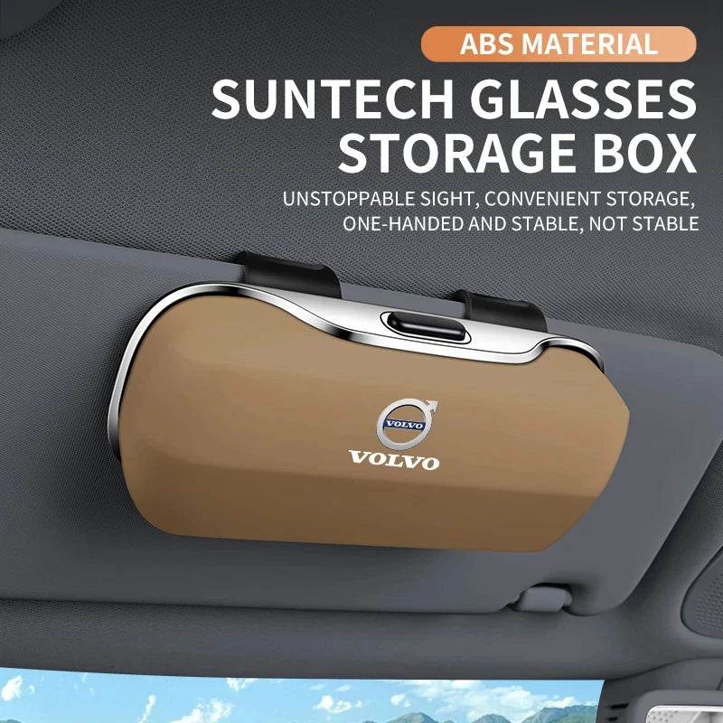 Volvo Car Sunglasses Holder Clip - Beige VOLVO