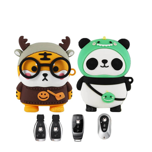 Mercedes-Benz Tiger & Panda Key Case Cover - A-Tiger